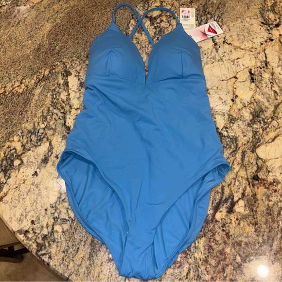 CALIA Women's Swim Triangle Strappy Back One Piece NWT - Picture 5 of 10
